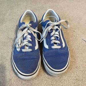 Blue Vans Suede Lows